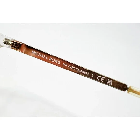 Michael Kors Eyeglasses Women Clear Gold MK 4058 Caracas 54-17 -135 - Picture 6 of 7